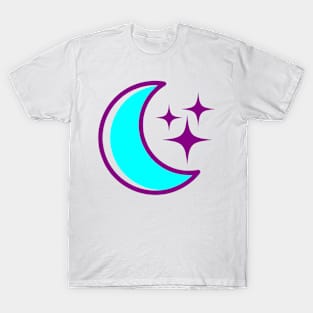 Purple  Moon Sparkle T-Shirt